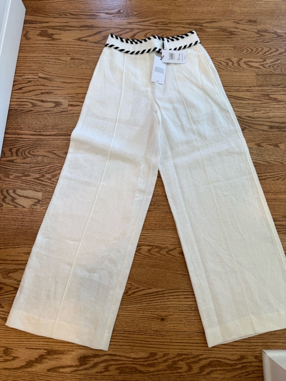 Reiss Fawn Wide Leg Linen Pant NWT - Picture 6 of 12